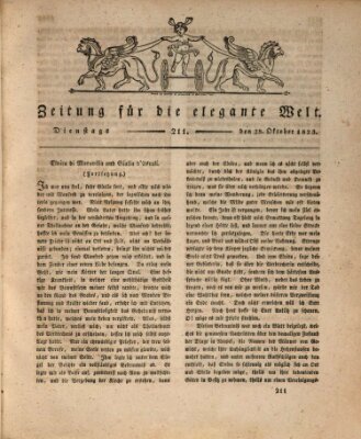 Zeitung für die elegante Welt Dienstag 28. Oktober 1823