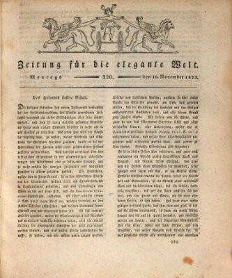 Zeitung für die elegante Welt Montag 10. November 1823