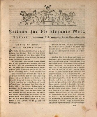 Zeitung für die elegante Welt Freitag 14. November 1823