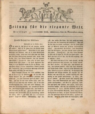 Zeitung für die elegante Welt Freitag 28. November 1823