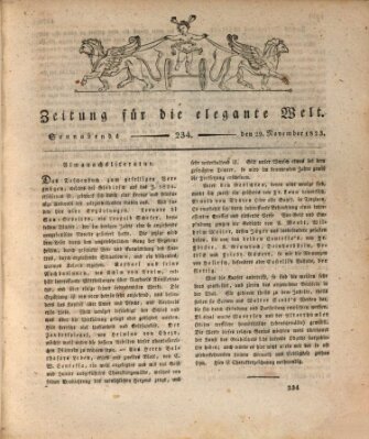 Zeitung für die elegante Welt Samstag 29. November 1823