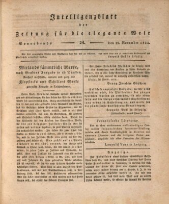 Zeitung für die elegante Welt Samstag 29. November 1823