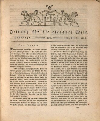 Zeitung für die elegante Welt Dienstag 2. Dezember 1823