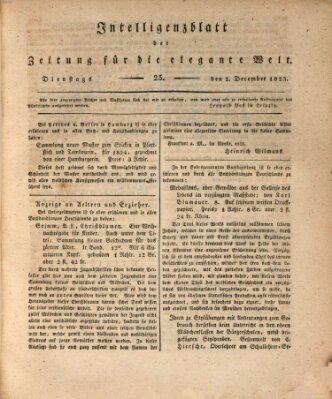 Zeitung für die elegante Welt Dienstag 2. Dezember 1823