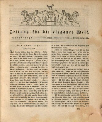 Zeitung für die elegante Welt Donnerstag 11. Dezember 1823