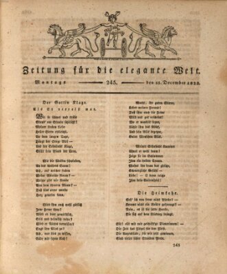 Zeitung für die elegante Welt Montag 15. Dezember 1823