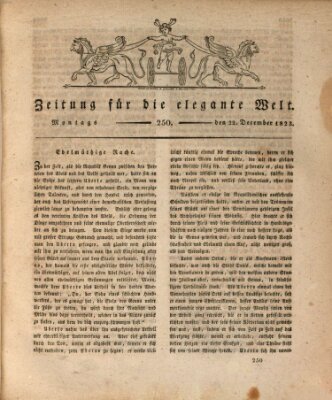 Zeitung für die elegante Welt Montag 22. Dezember 1823