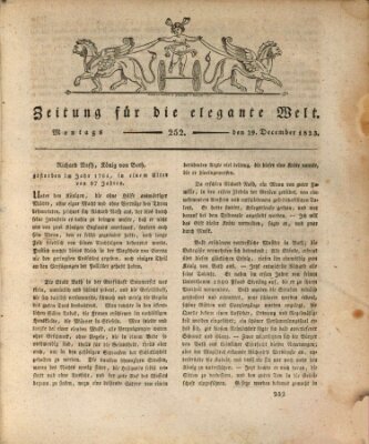 Zeitung für die elegante Welt Montag 29. Dezember 1823