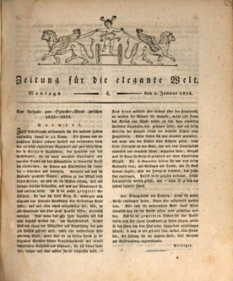 Zeitung für die elegante Welt Montag 5. Januar 1824