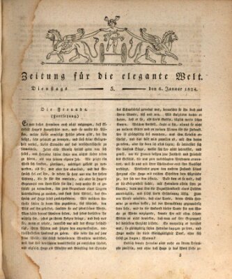 Zeitung für die elegante Welt Dienstag 6. Januar 1824