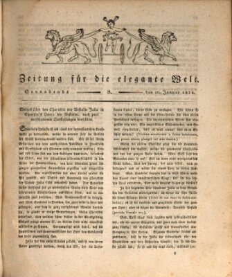 Zeitung für die elegante Welt Samstag 10. Januar 1824