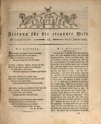 Zeitung für die elegante Welt Samstag 17. Januar 1824