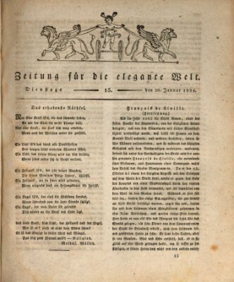 Zeitung für die elegante Welt Dienstag 20. Januar 1824