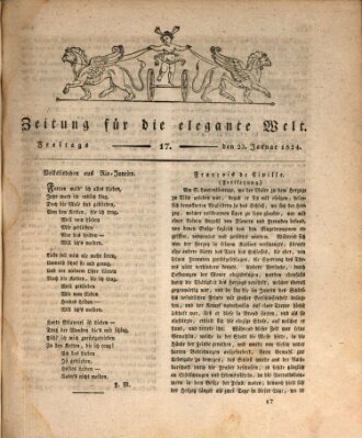 Zeitung für die elegante Welt Freitag 23. Januar 1824