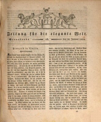 Zeitung für die elegante Welt Samstag 24. Januar 1824