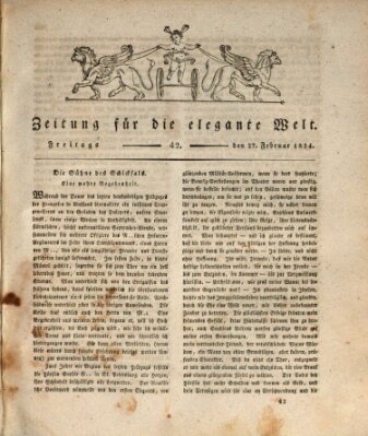 Zeitung für die elegante Welt Freitag 27. Februar 1824