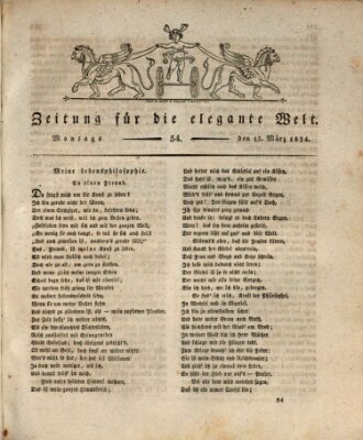 Zeitung für die elegante Welt Montag 15. März 1824