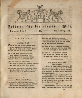 Zeitung für die elegante Welt Donnerstag 18. März 1824