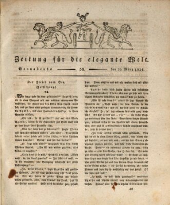 Zeitung für die elegante Welt Samstag 20. März 1824