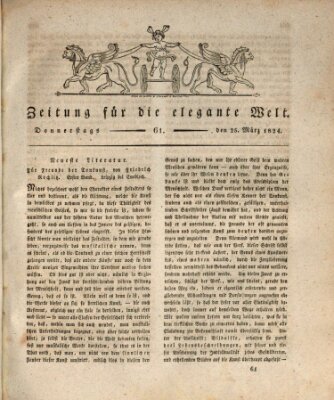 Zeitung für die elegante Welt Donnerstag 25. März 1824