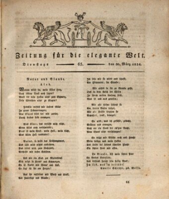 Zeitung für die elegante Welt Dienstag 30. März 1824