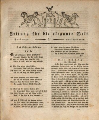 Zeitung für die elegante Welt Freitag 2. April 1824