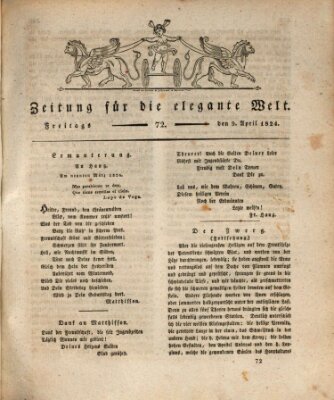 Zeitung für die elegante Welt Freitag 9. April 1824