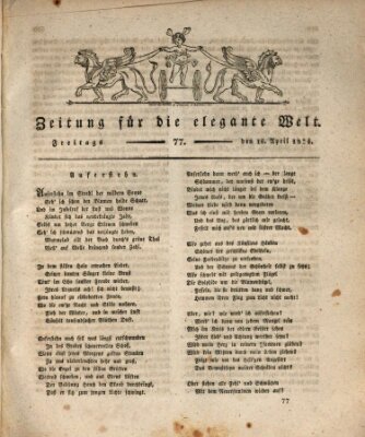 Zeitung für die elegante Welt Freitag 16. April 1824