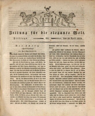 Zeitung für die elegante Welt Freitag 30. April 1824