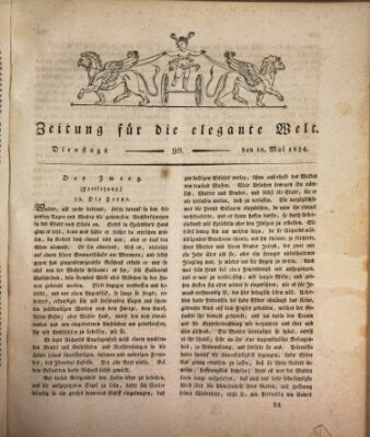 Zeitung für die elegante Welt Dienstag 18. Mai 1824