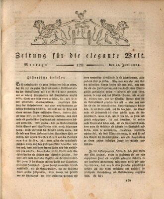 Zeitung für die elegante Welt Montag 21. Juni 1824