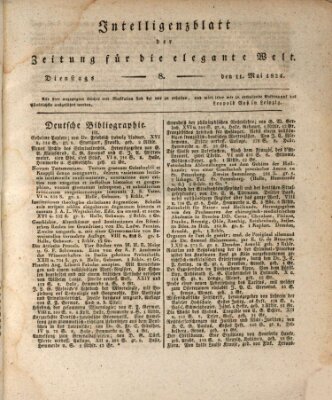 Zeitung für die elegante Welt Dienstag 11. Mai 1824