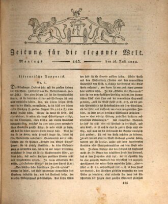 Zeitung für die elegante Welt Montag 26. Juli 1824