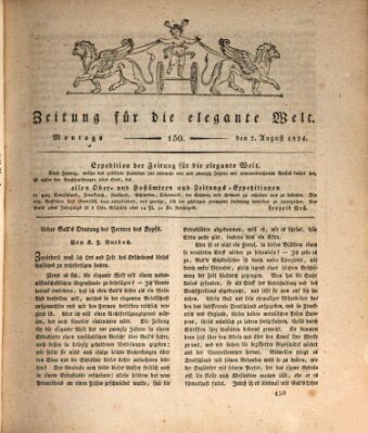 Zeitung für die elegante Welt Montag 2. August 1824