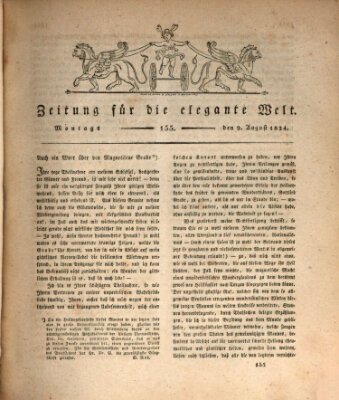 Zeitung für die elegante Welt Montag 9. August 1824