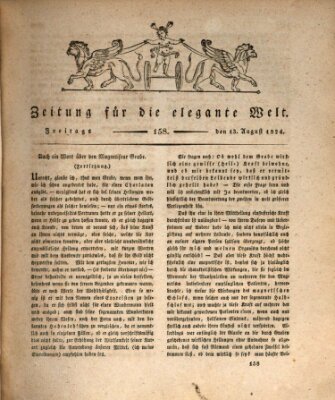 Zeitung für die elegante Welt Freitag 13. August 1824