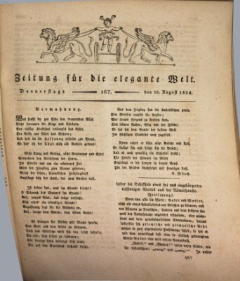 Zeitung für die elegante Welt Donnerstag 26. August 1824