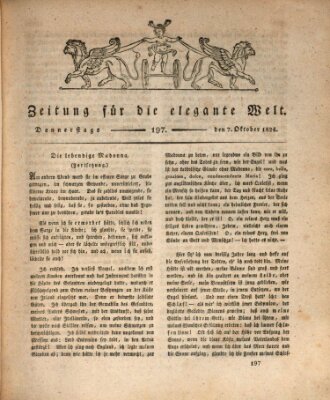 Zeitung für die elegante Welt Donnerstag 7. Oktober 1824