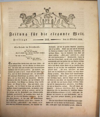 Zeitung für die elegante Welt Freitag 15. Oktober 1824