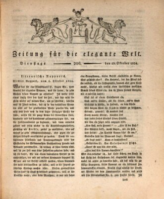 Zeitung für die elegante Welt Dienstag 19. Oktober 1824