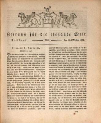 Zeitung für die elegante Welt Freitag 22. Oktober 1824