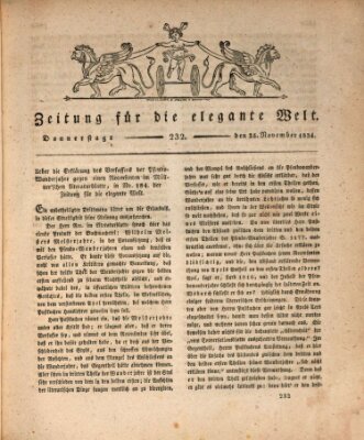 Zeitung für die elegante Welt Donnerstag 25. November 1824