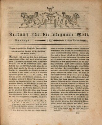 Zeitung für die elegante Welt Montag 20. Dezember 1824