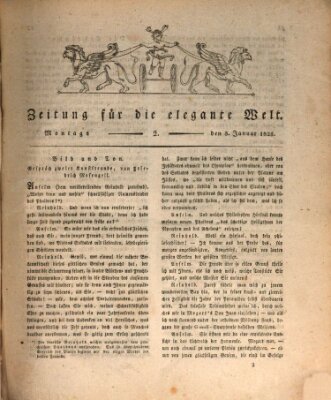 Zeitung für die elegante Welt Montag 3. Januar 1825