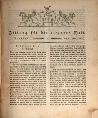 Zeitung für die elegante Welt Montag 10. Januar 1825