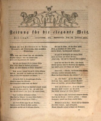 Zeitung für die elegante Welt Freitag 14. Januar 1825