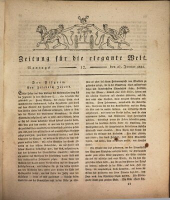 Zeitung für die elegante Welt Montag 17. Januar 1825