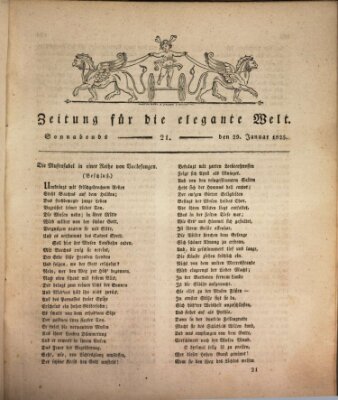 Zeitung für die elegante Welt Samstag 29. Januar 1825