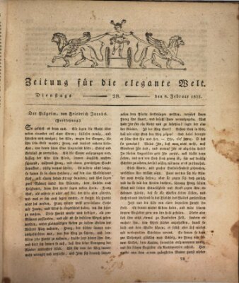 Zeitung für die elegante Welt Dienstag 8. Februar 1825