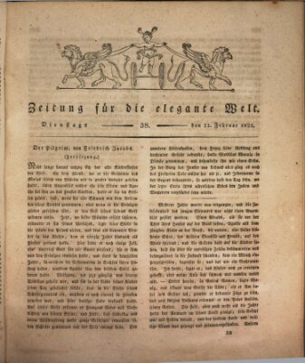 Zeitung für die elegante Welt Dienstag 22. Februar 1825